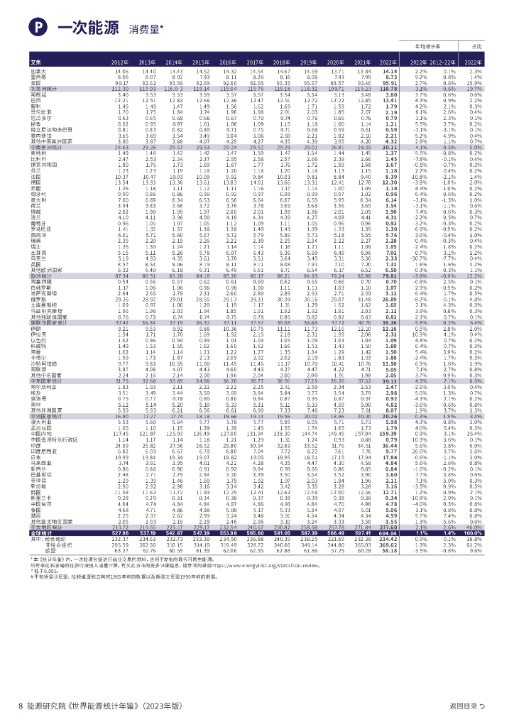 毕马威&能源研究院：BP世界能源统计年鉴2023（第72版）_第10页
