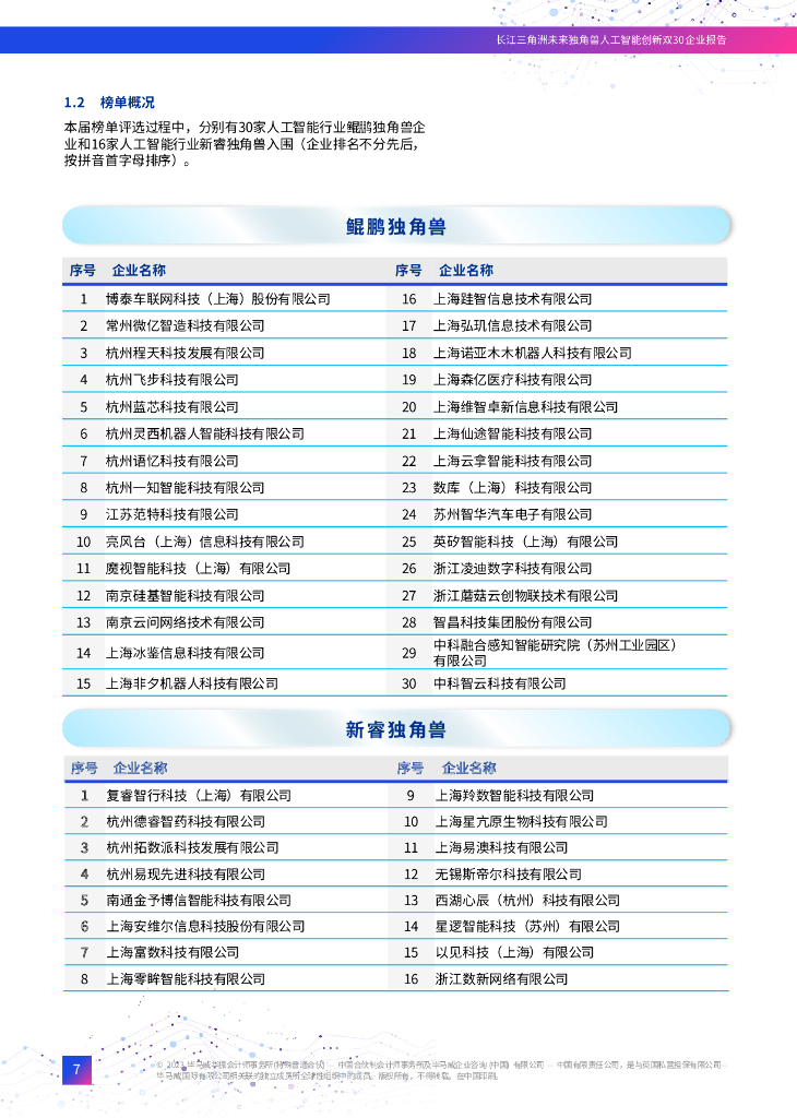 毕马威：2023长江三角洲未来独角兽人工智能创新双30企业报告_第8页