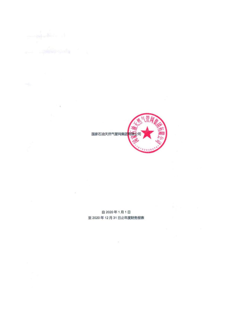 国家石油天然气<em>管网</em>集团有限公司2020年度经审计的财务报告 海报