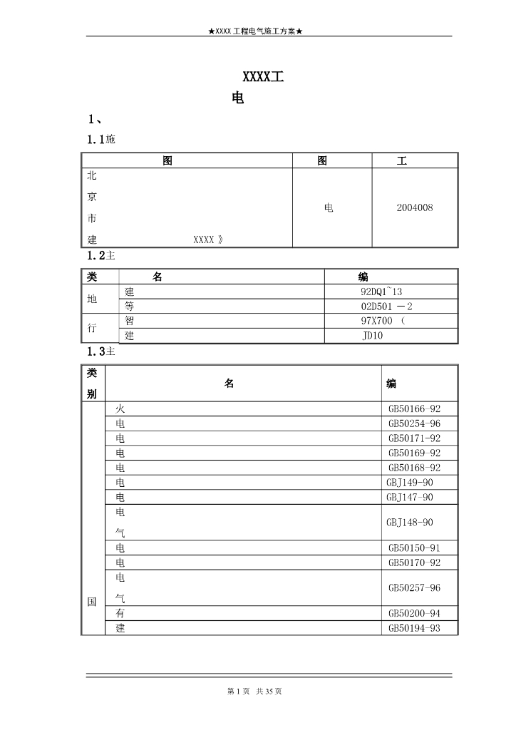 北京大型博物馆电气施工组织设计
