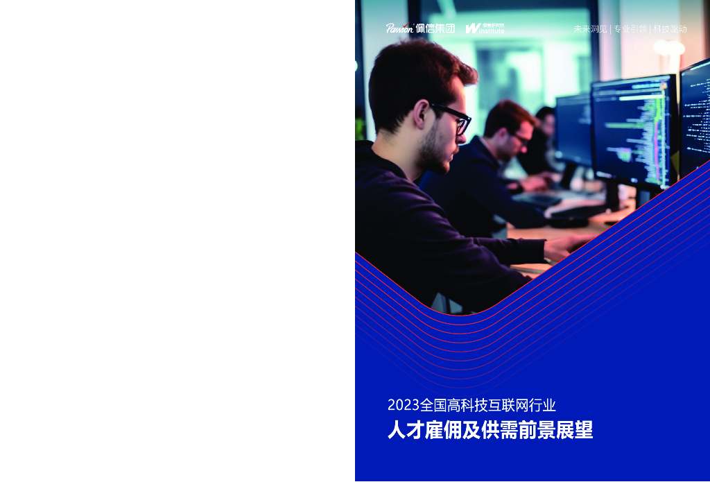 佩信集团：2023全国高科技互联网行业人才雇佣及供需前景展望报告