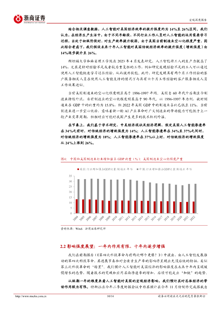 浙商证券：人工智能如何影响宏观经济系列报告之三：第四次科技革命对经济增长的影响如何_第10页