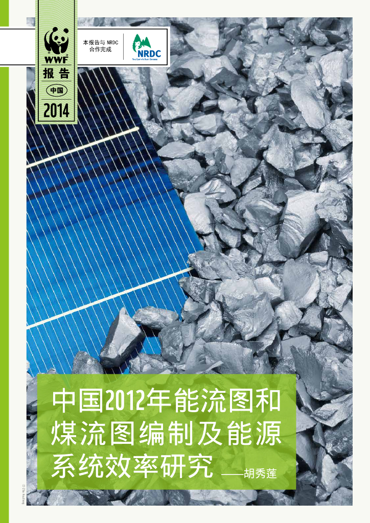世界自然基金会：中国2012年能流图和煤流图编制及能源系统效率研究——胡秀莲