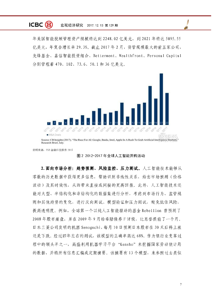 中国工商银行城市金融研究所：人工智能在金融领域的应用探析研究报告_第7页