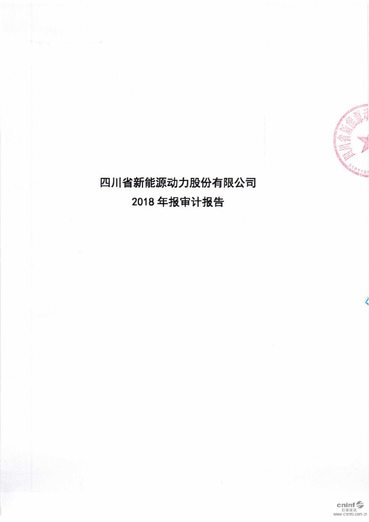 四川省新<em>能源</em>动力股份有限公司2018年度财务报告 海报