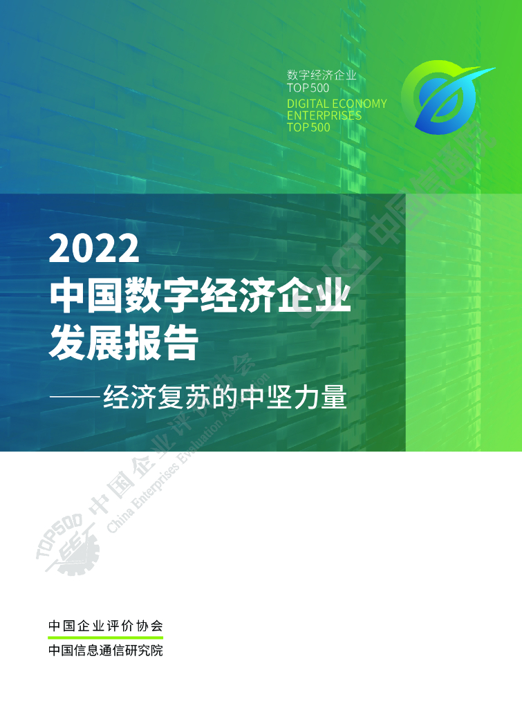 中国企业评价协会：2022中国数字经济企业发展报告-经济复苏的中坚力量