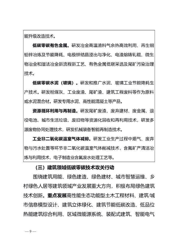 湖南省科技支撑碳达峰碳中和实施方案（2022－2030年）_第9页