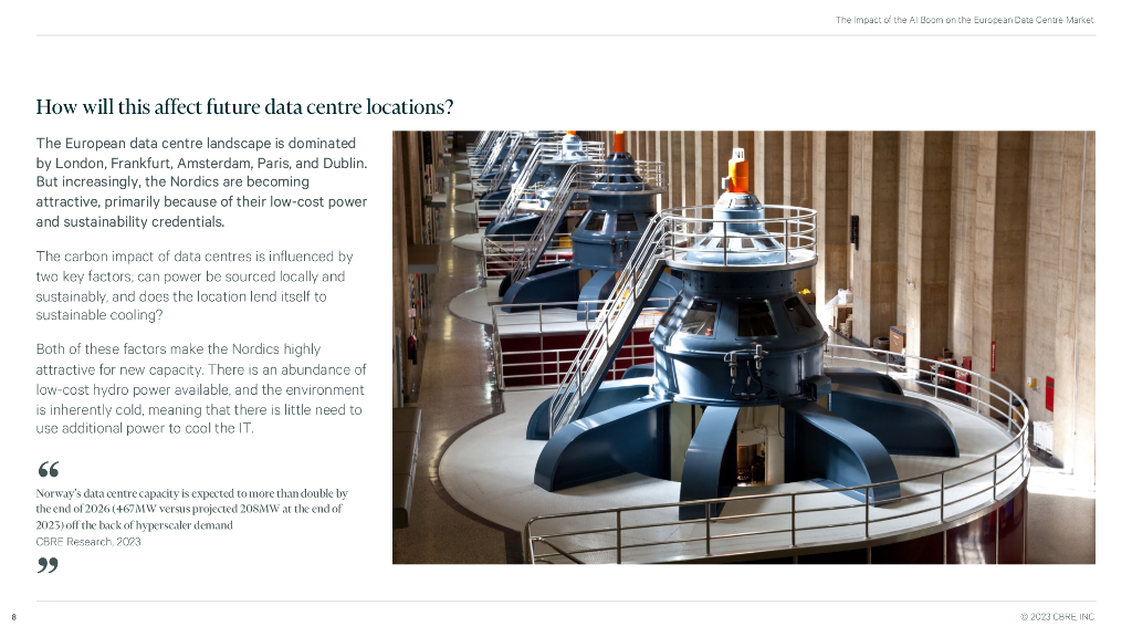 世邦魏理仕：2023人工智能热潮对欧洲数据中心市场的影响分析报告（英文版）_第8页