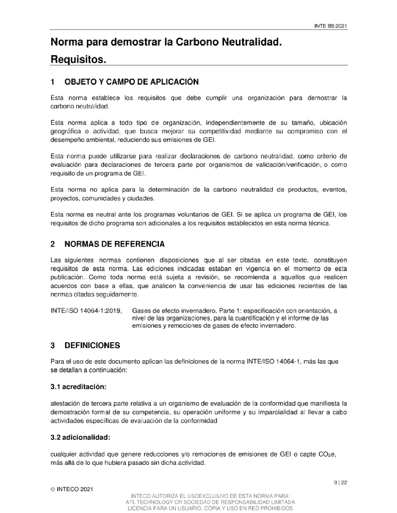 INTECO：碳中和示范要求 INTE B5 2021（英文版）_第9页