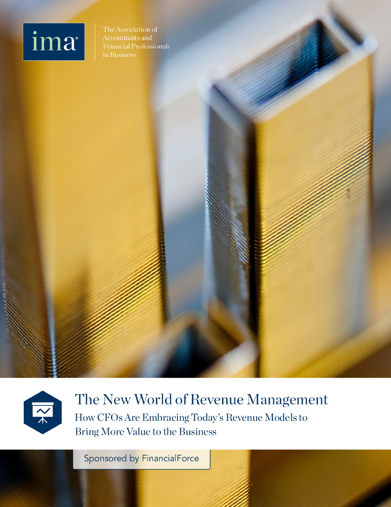 美国管理会计师协会：The New World of Revenue Management