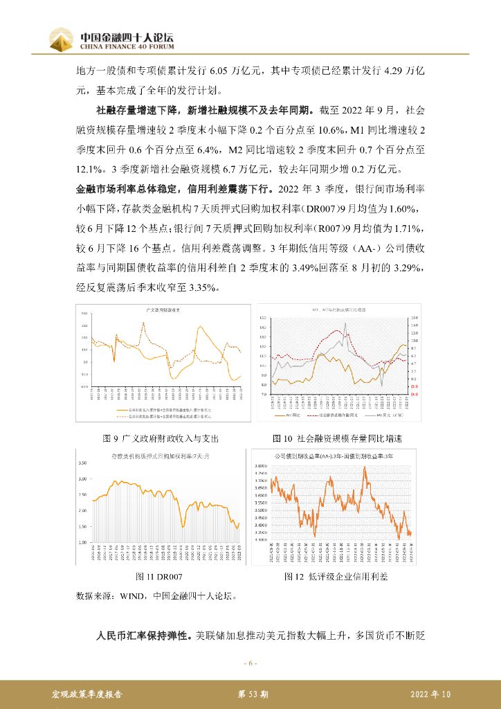 中国金融四十人论坛：2022年第三季度宏观政策报告 货币政策的作用和副作用_第6页