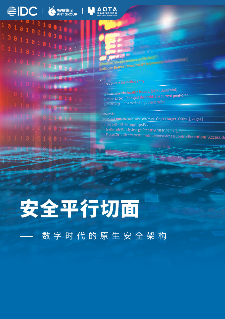 IDC&蚂蚁集团：安全平行切面白皮书——数字时代的原生安全架构