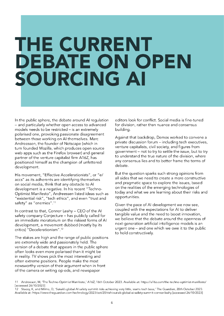 德莫斯研究所：开源人工智能革命-构建关于开源人工智能和监管的辩论（英文版）_第6页