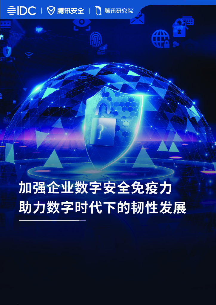 IDC&腾讯安全：加强企业数字安全免疫力白皮书——助力数字时代下的韧性发展