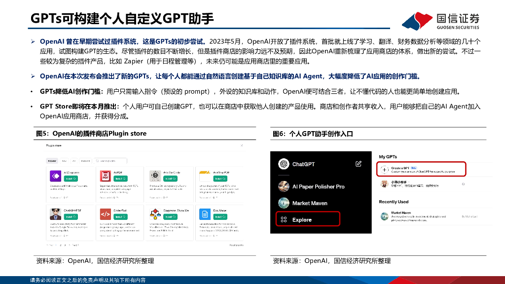 国信证券：人工智能行业专题：OpenAI发布会解读：GPTs带来AI应用全面爆发_第7页