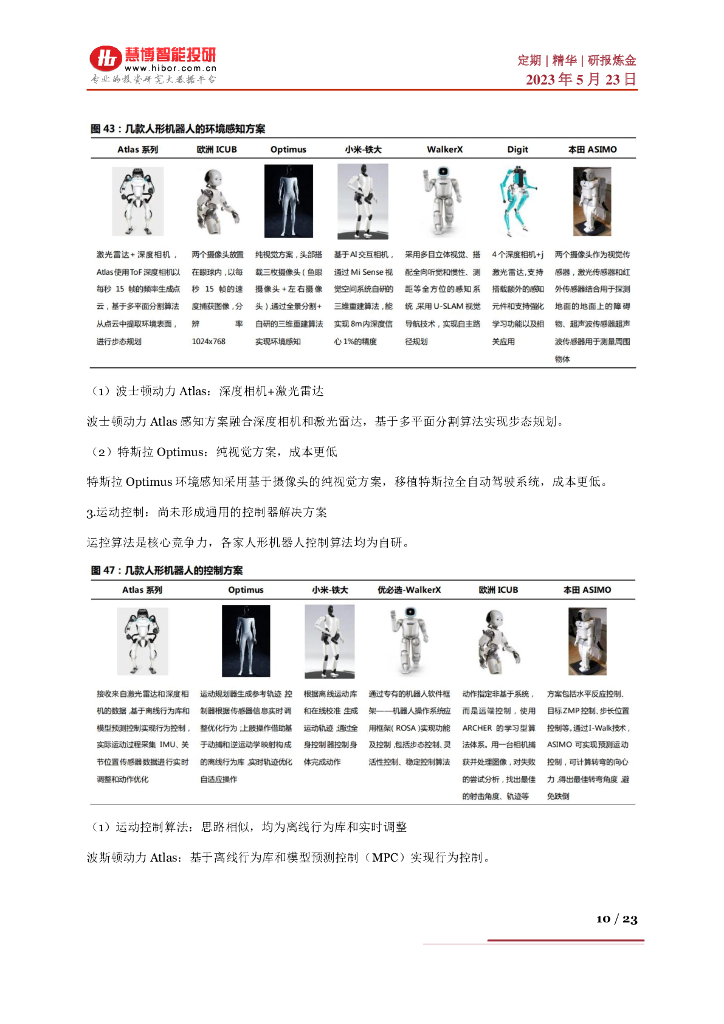 慧博智能投研：AI大模型赋能人形机器人，迈向通用人工智能的一大步_第10页