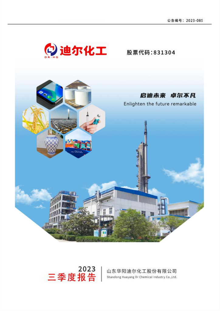 831304-迪尔<em>化工</em>：2023年三季度报告