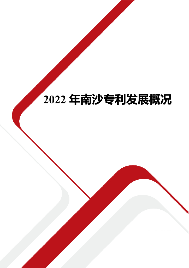 2022年南沙专利发展概况报告