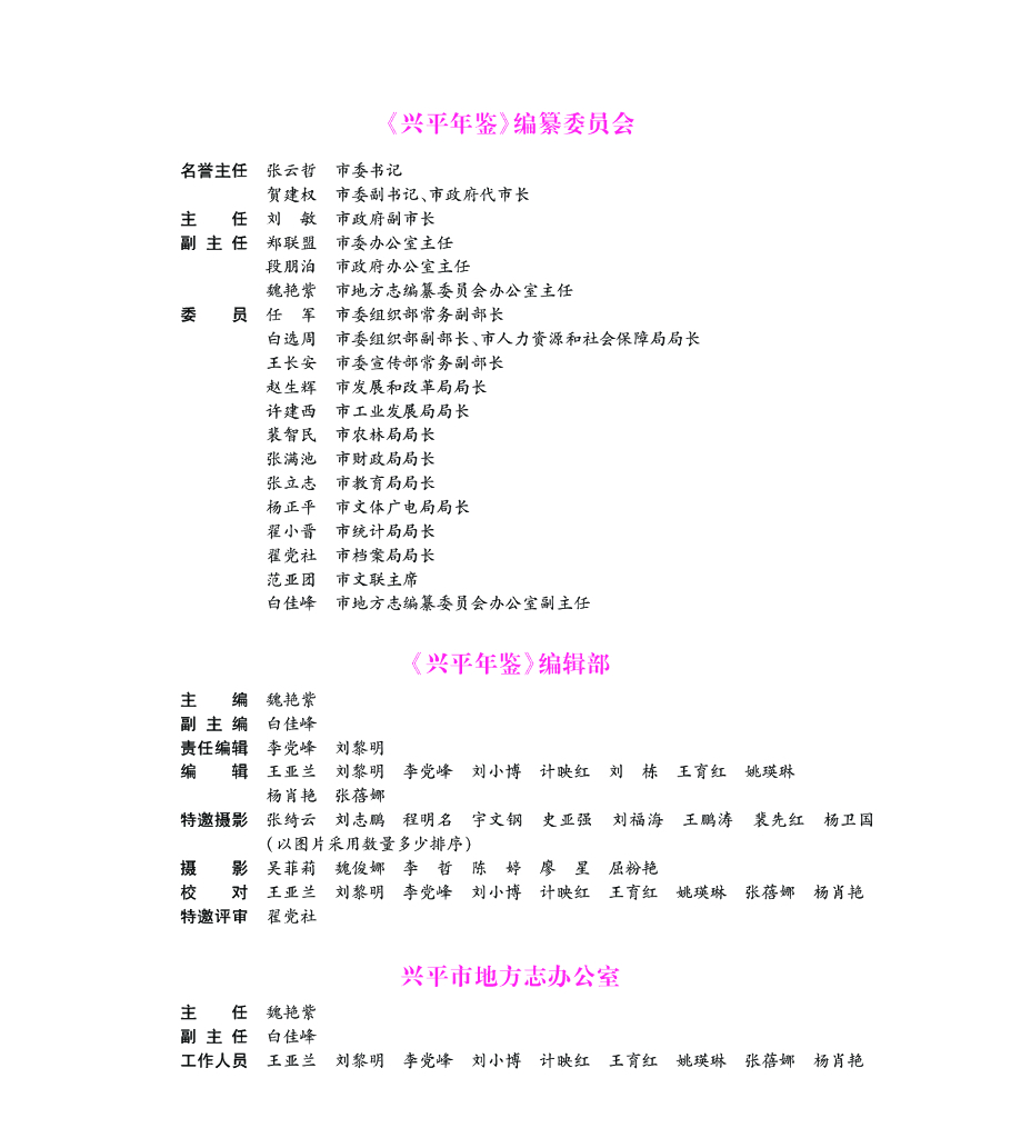 兴平年鉴（2016）