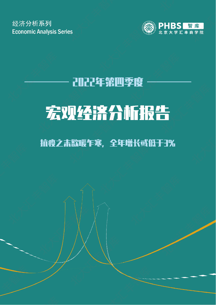 北大汇丰智库：2022年第四季度及全年中国宏观经济分析报告