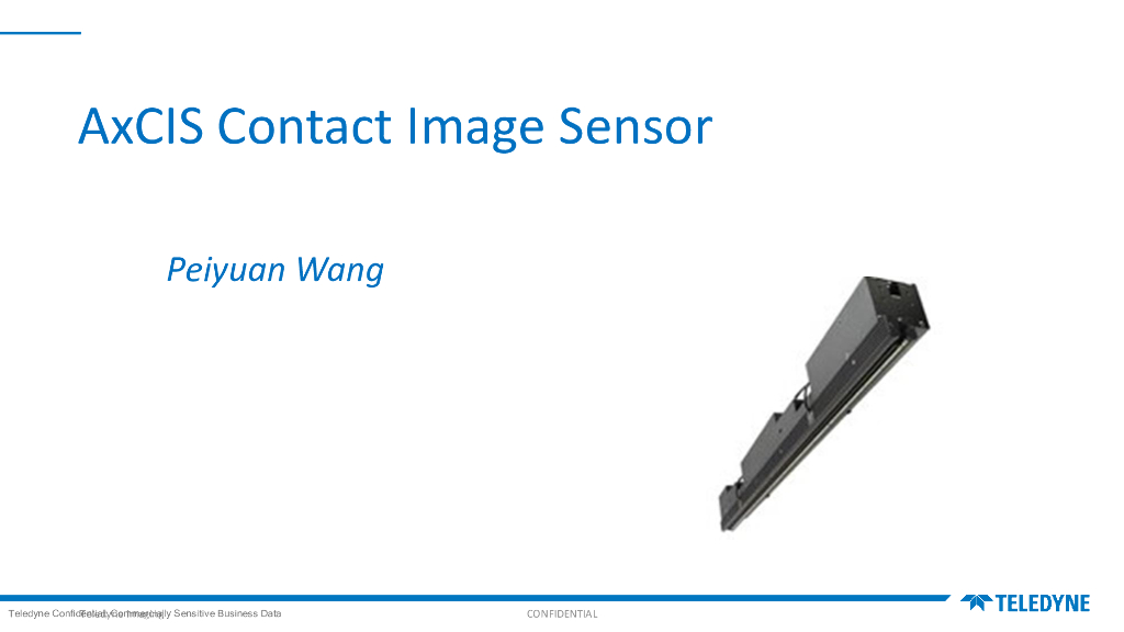 Teledyne Dalsa AxCIS - 全集成紧凑封装，高速高分辨率 CIS相机——Teledyne Dalsa 王培源先生