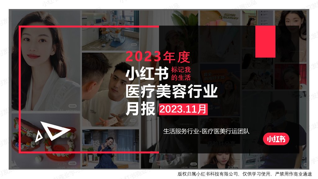 小红书：2023年11月医疗美容行业月报
