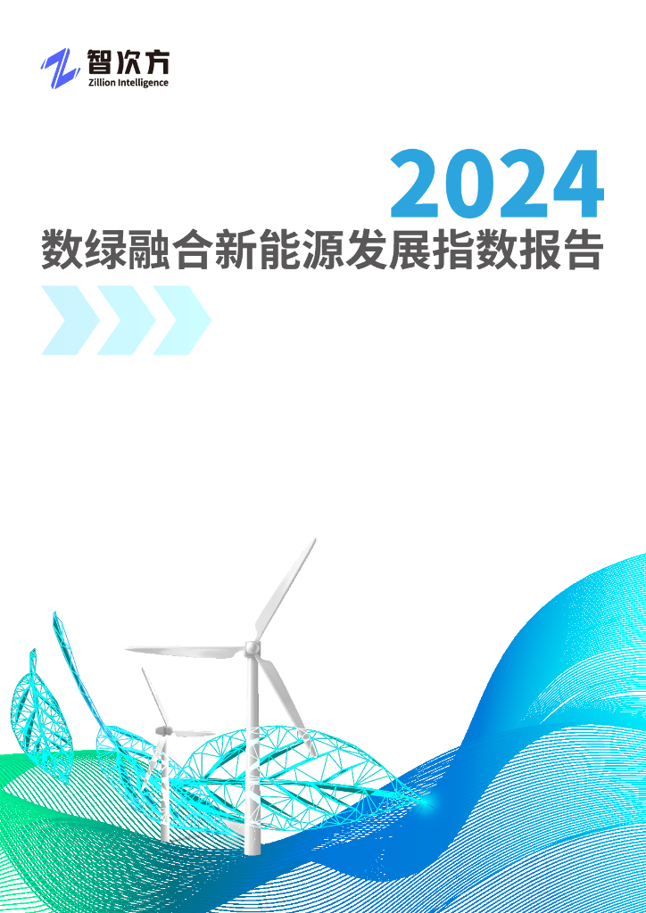 智次方：2024数绿融合新能源发展指数报告 海报