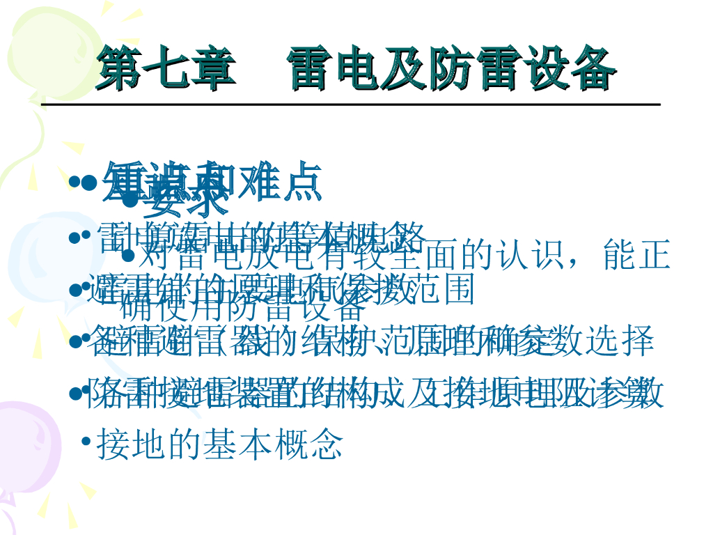 雷电及防雷设备 