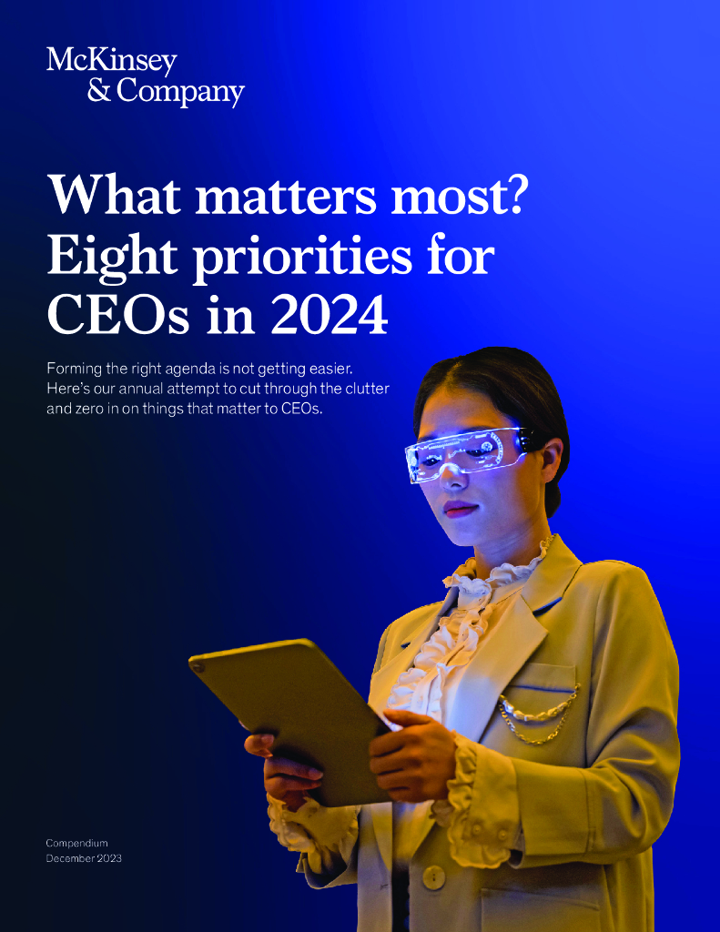 麦肯锡：最重要的是什么？2024年CEO们的八个优先事项（英文版）