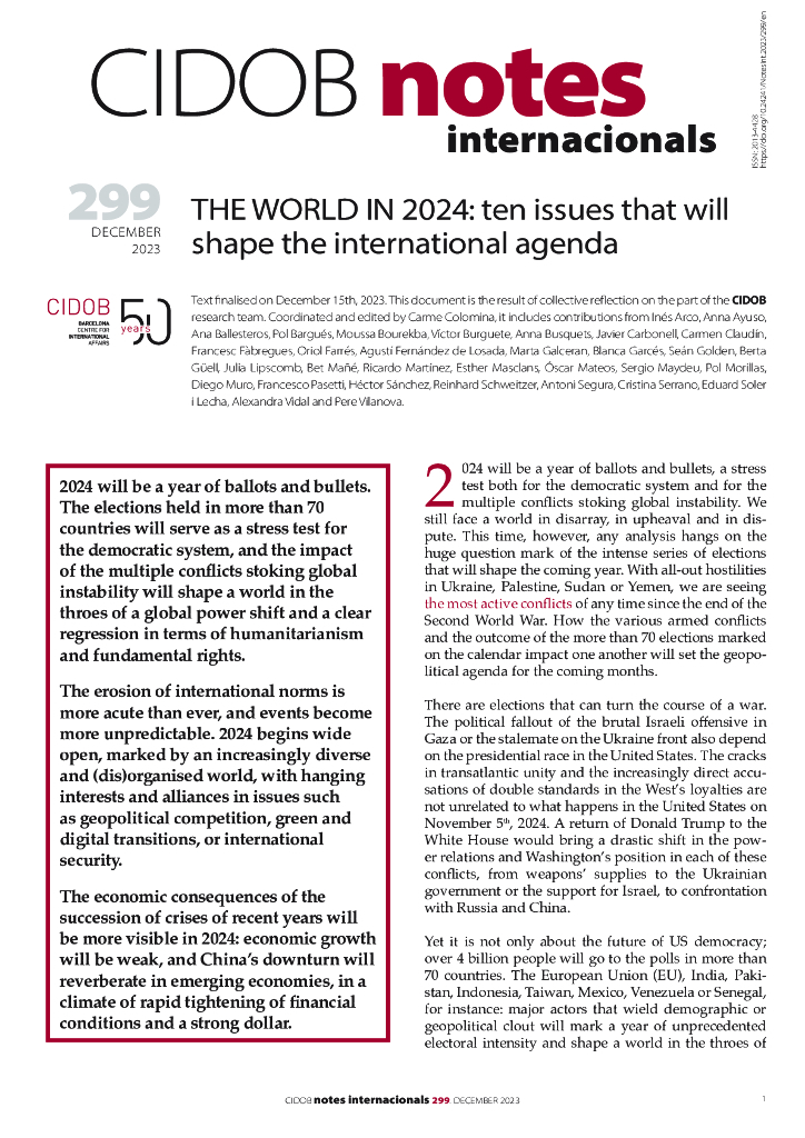 欧洲智库：2024年的世界：将影响国际议程的十个问题（英文版）