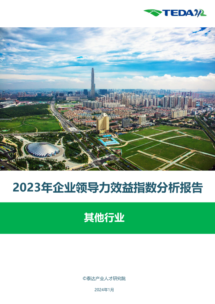 泰达：2023领导力效益指数分析报告-其他行业