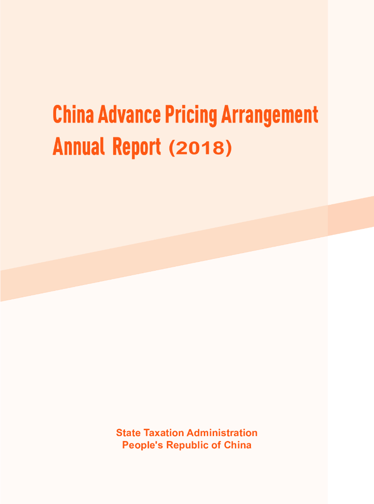 国家税务总局：中国预约定价安排年度报告（2018）（英文版）