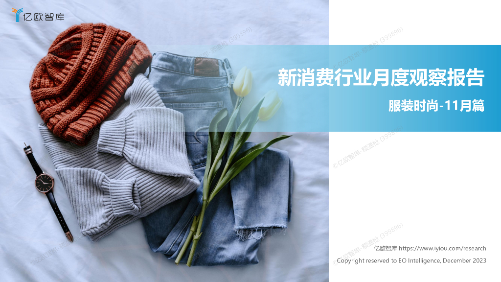 亿欧智库：新消费行业月度观察报告-服装时尚（2023年11月篇）