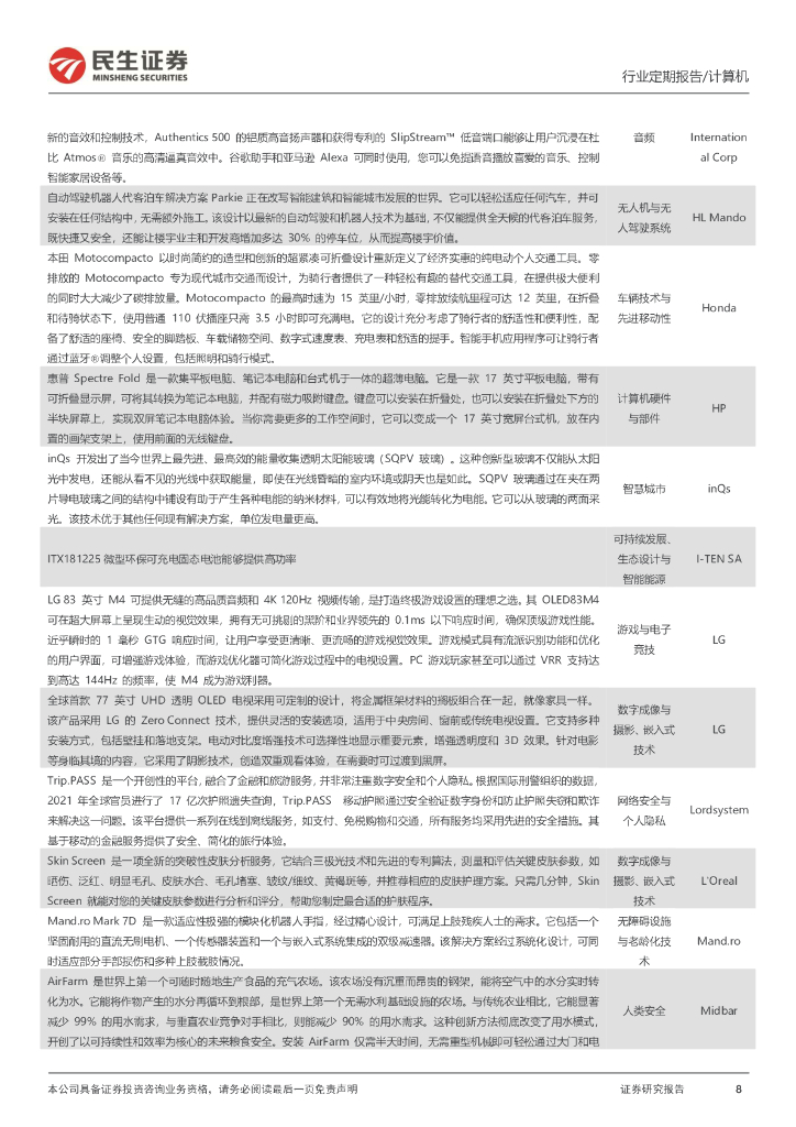 民生证券：计算机周报：人工智能：不确定世界里的希望之光_第8页