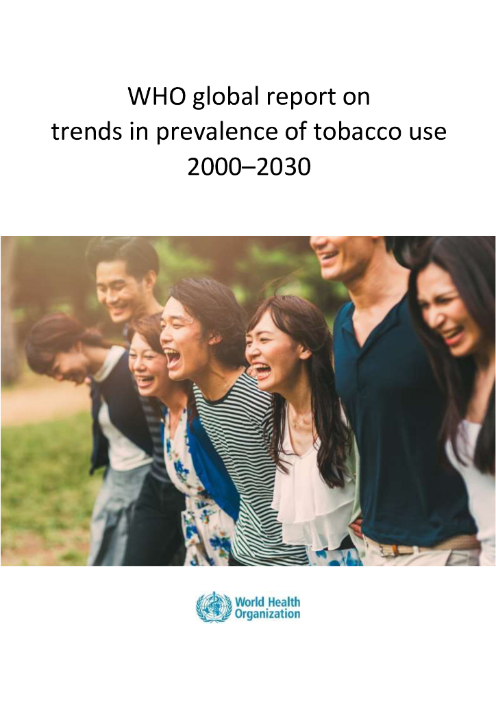 世界卫生组织：2000-2030年全球<em>烟草</em>使用趋势报告（英文版） 海报