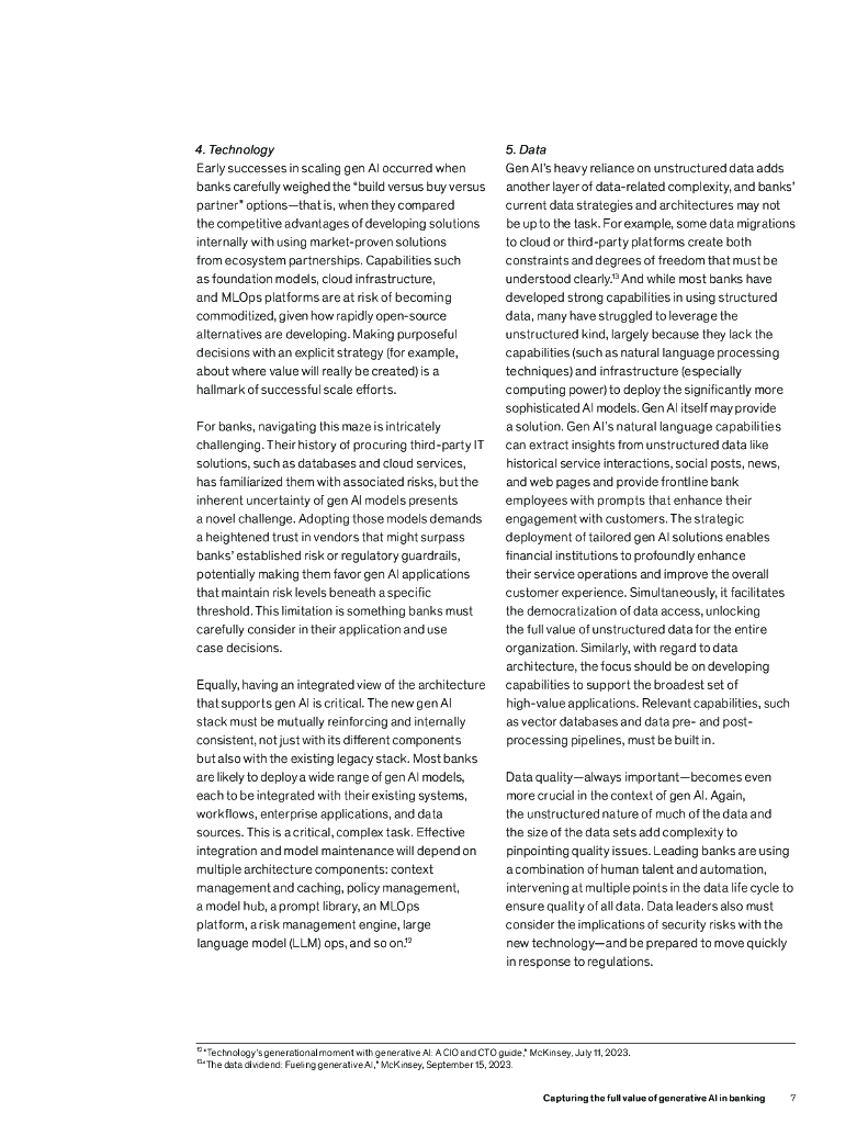麦肯锡：2023充分发挥生成式人工智能在银行业的价值（英文版）_第7页