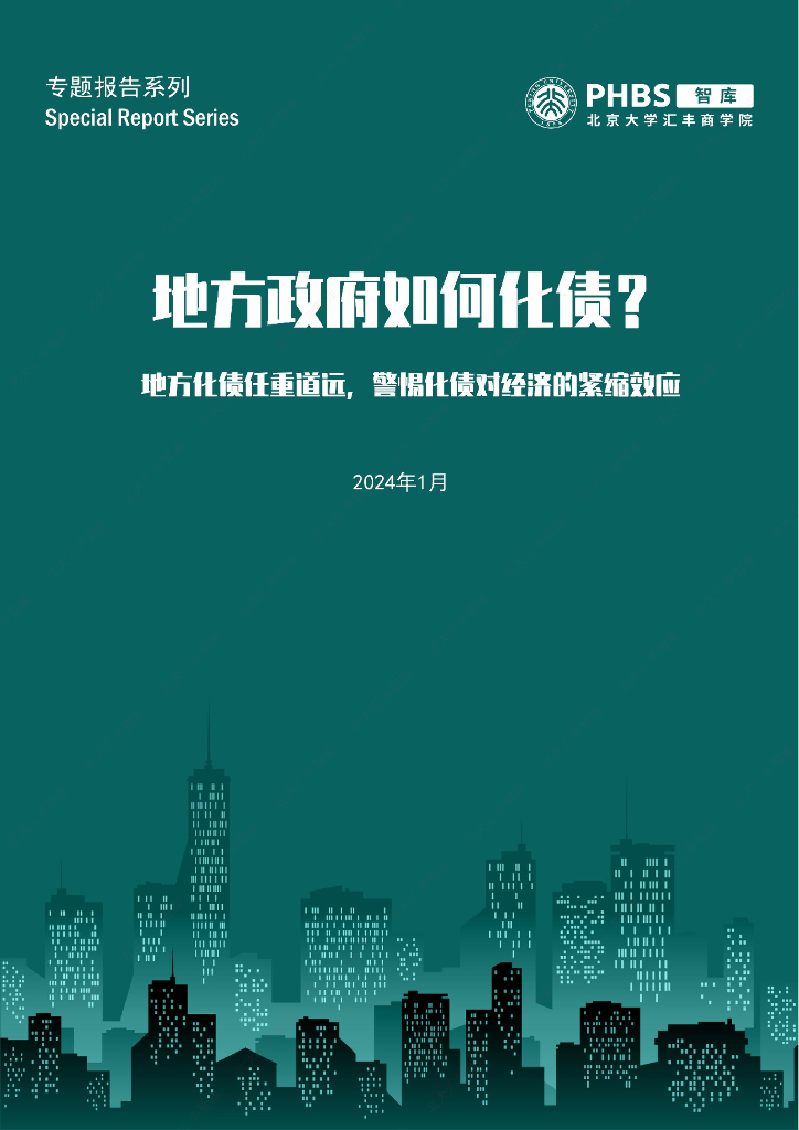 北京大学汇丰商学院：2024地方政府如何化债？-地方化债任道远，警惕化债对经济的紧缩效应