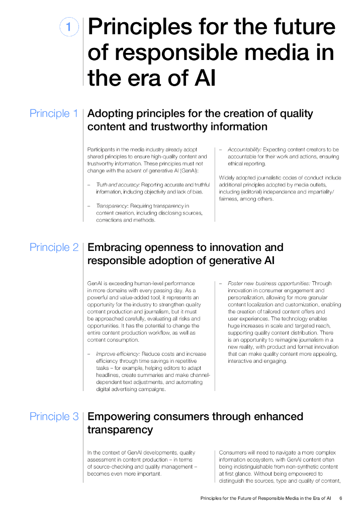 世界经济论坛：2024人工智能时代负责任媒体的未来原则（英文版）_第6页