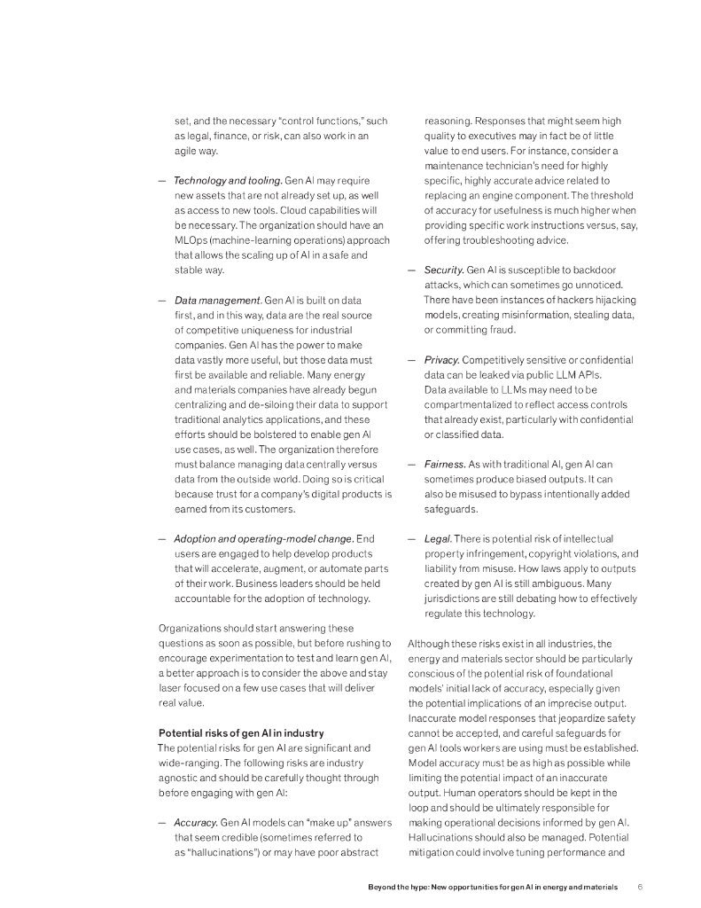 麦肯锡：2024生成式人工智能在能源和材料领域中的新机遇报告（英文版）_第10页
