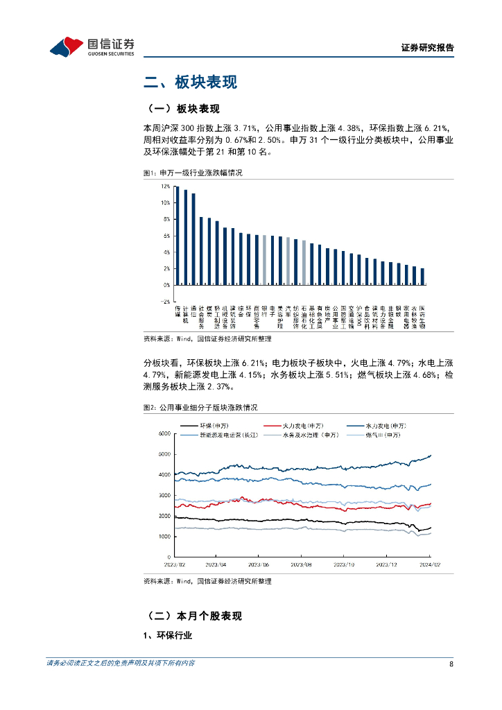 国信证券：公用环保202402第3期：初步建立工业领域碳达峰碳中和标准体系，各省电力市场化交易结果陆续公布_第8页