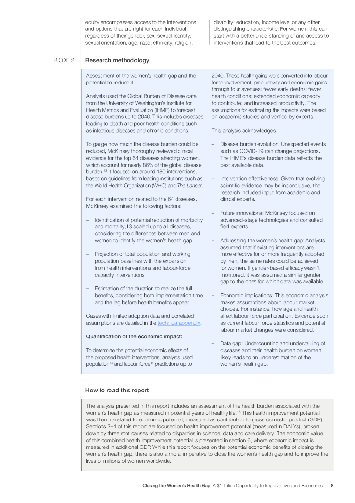 世界经济论坛：2024缩小女性健康差距报告（英文版）_第8页