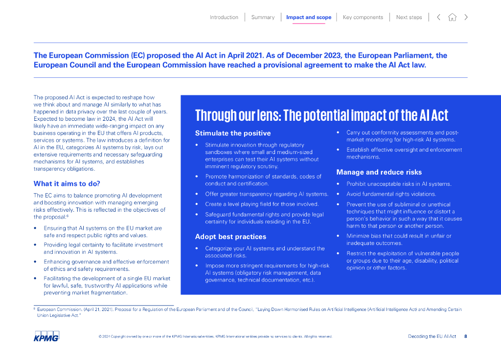 毕马威：解读欧盟人工智能法案报告（英文版）_第8页