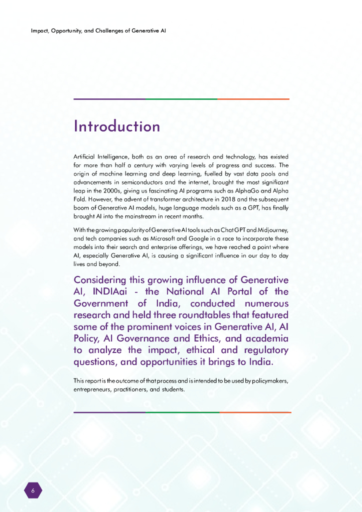 印度电子信息技术部：生成式人工智能的影响、机遇和挑战（英文版）_第6页