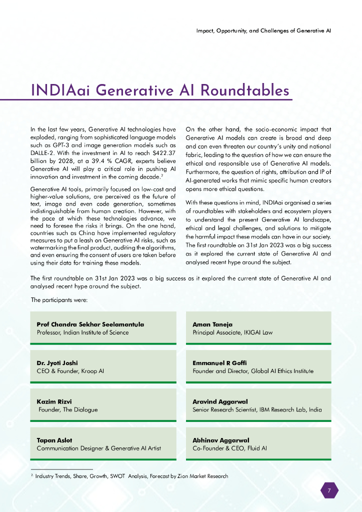 印度电子信息技术部：生成式人工智能的影响、机遇和挑战（英文版）_第7页