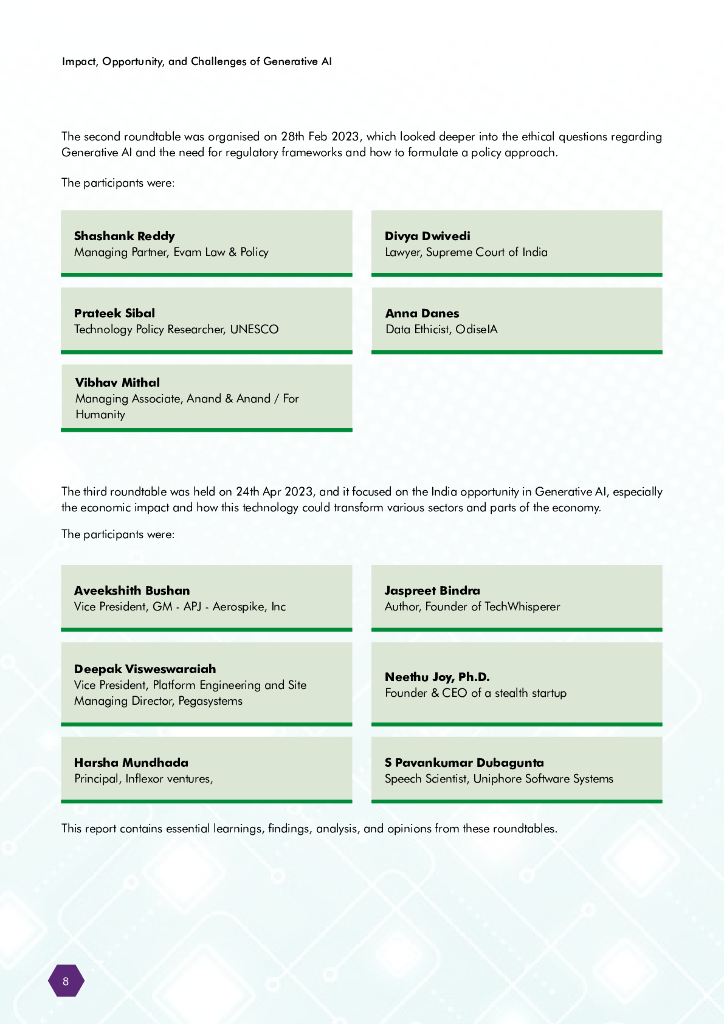 印度电子信息技术部：生成式人工智能的影响、机遇和挑战（英文版）_第8页