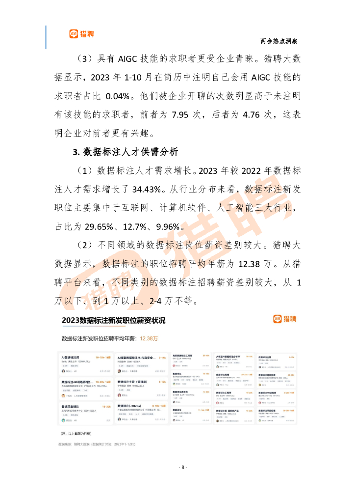 猎聘：“人工智能+ ”行动产业机会及人才供需分析报告_第8页