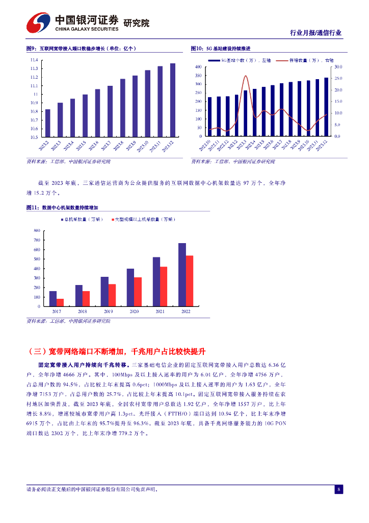 中国银河：通信行业行业月报：产业升级赋能新质生产力，算网产业链新空间大发展_第8页