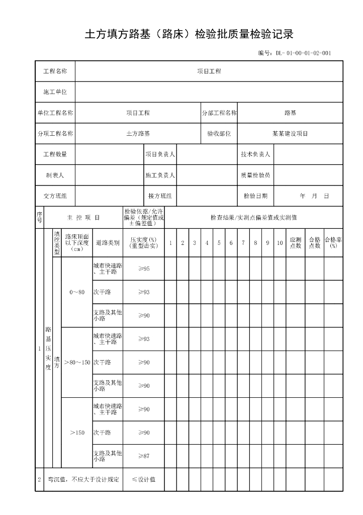 贵州城镇道路工程质量验收资料表格汇总303P_第7页