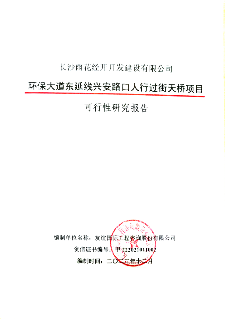 人行过街天桥项目可行性研究报告2023