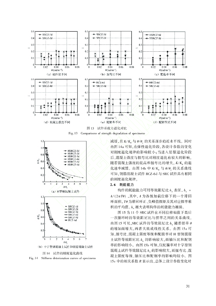 复合受扭型钢混凝土柱抗震性能试验研究_第9页